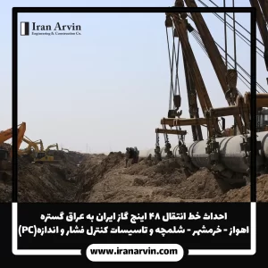 خط انتقال گاز ایران به عراق گستره اهواز-خرمشهر-شلمچه و تاسیسات کنترل فشار و اندازه گیری1