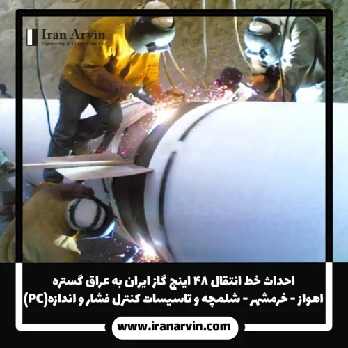 خط انتقال گاز ایران به عراق گستره اهواز-خرمشهر-شلمچه و تاسیسات کنترل فشار و اندازه گیری2