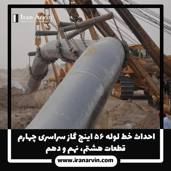 احداث خط لوله ۵۶ اینچ گاز سراسری چهارم - قطعات هشتم، نهم و دهم احداث خط لوله ۵۶ اینچ گاز سراسری چهارم